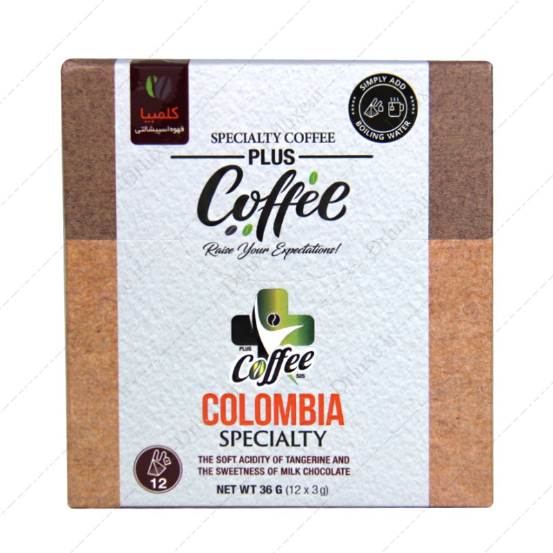 قهوه اسپشالتی کلمبیا پلاس کافی 12 عدد