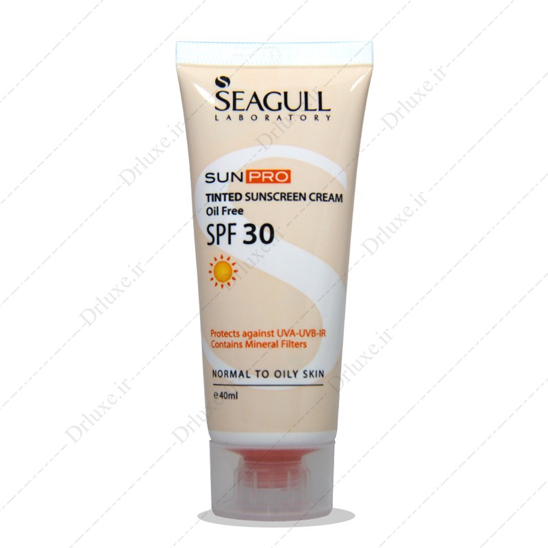 کرم ضد آفتاب SPF30 رنگی سی گل فاقد چربی 40 میلی لیتر