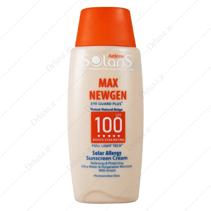 کرم ضد آفتاب SPF100 رنگی Max Newgen سولاریس آردن 100 میلی لیتر