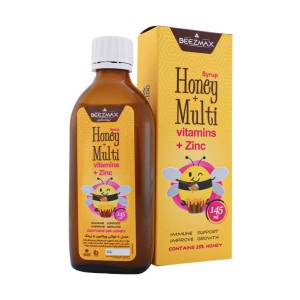 شربت عسل + مولتی ویتامین و زینک بیزمکس 145 میلی لیتر