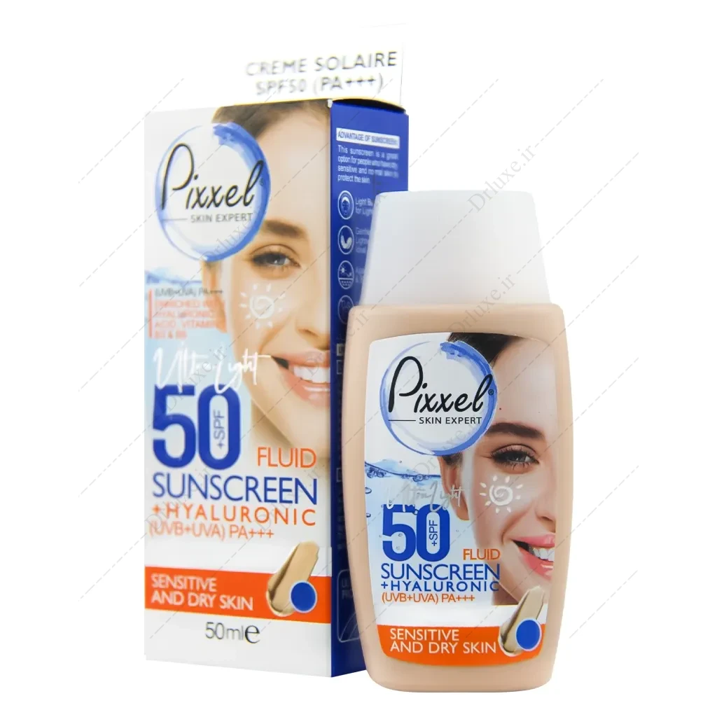 ضد آفتاب پیکسل رنگی SPF50 پوست خشک تا نرمال و حساس 50 میل