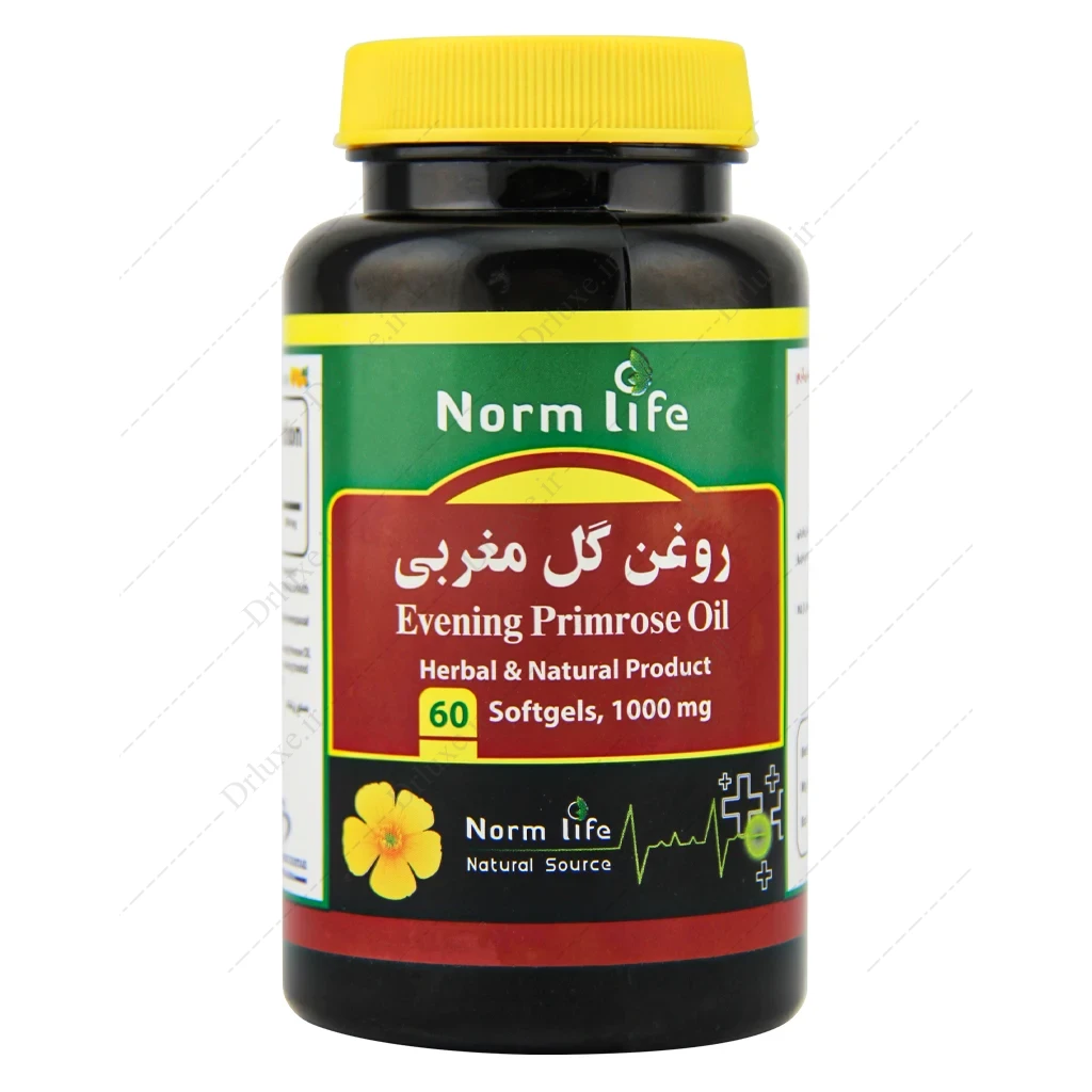 کپسول روغن گل مغربی نورم لایف 60 عددی