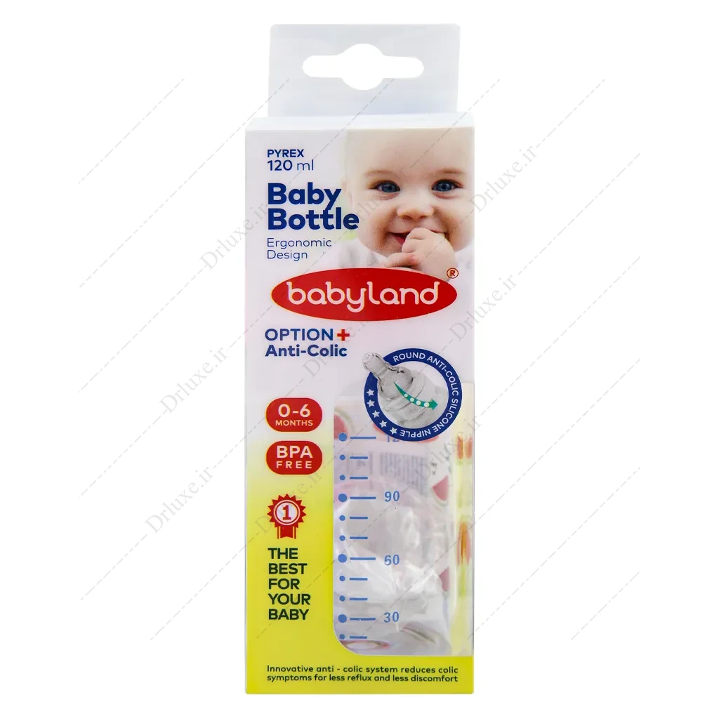 شیشه شیر خوری سرگرد پیرکس 436 بی بی لند 120 میلی لیتر
