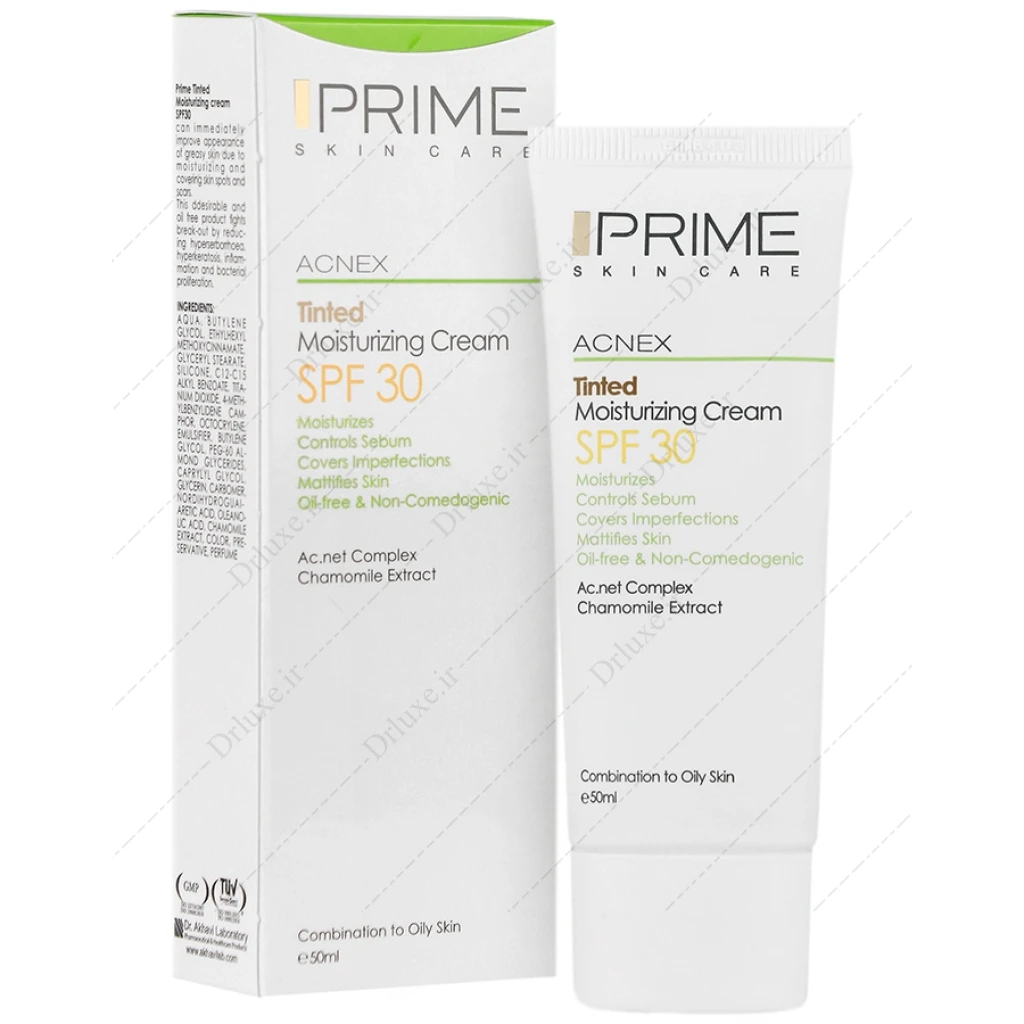 کرم مرطوب کننده رنگی SPF30 پرایم پوست مختلط تا چرب