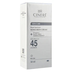 کرم ضد آفتاب SPF45 بدون رنگ آقایان سینره
