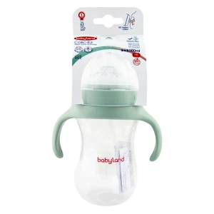 شیشه شیر خوری دهانه عریض دسته دار کد 202 بی بی لند 300 میل