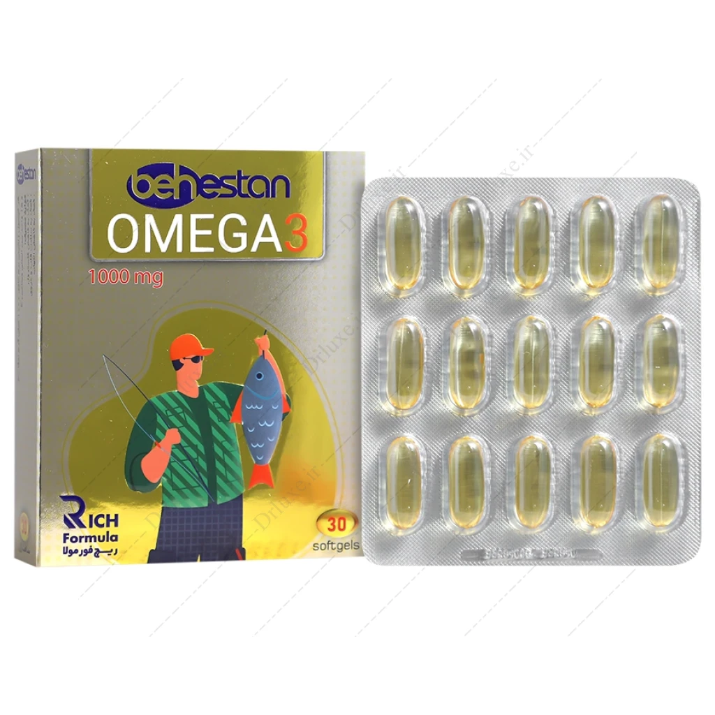 کپسول امگا 3 - 1000 میلی‌گرم بهستان