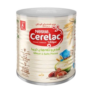 سرلاک گندم و تکه خرما همراه شیر نستله 400 گرم