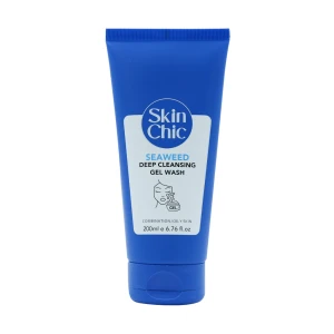 ژل شوینده صورت پوست چرب اسکین شیک حاوی عصاره جلبک دریایی