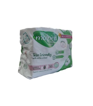 نوار بهداشتی مولپد سفری بزرگ مدل مکسی سافت 10 عدد
