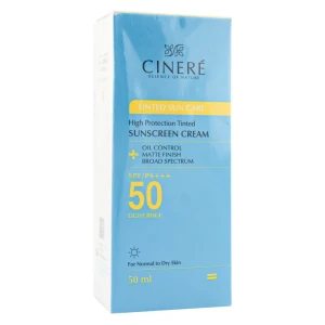 کرم ضد آفتاب SPF50 انواع پوست سینره بژ روشن