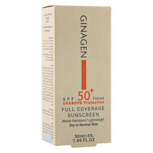 کرم ضد آفتاب رنگی پوست خشک ژیناژن SPF50