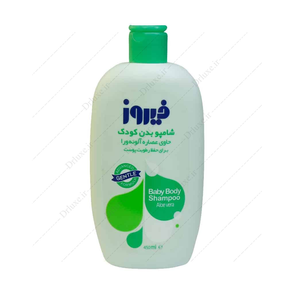 مشخصات، قیمت و خرید شامپو بدن کودک آلوئه ورا فیروز 450 میلی لیتر - دکتر لوکس