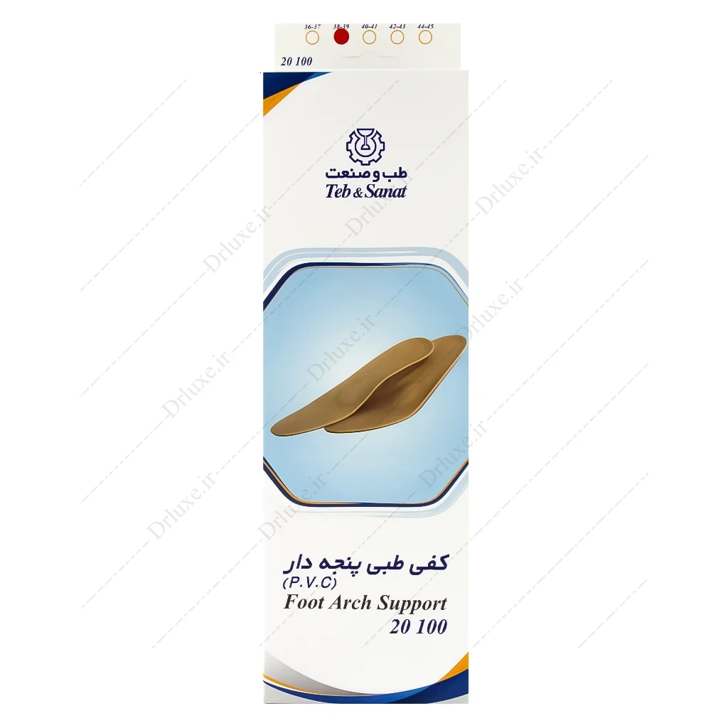 مشخصات، قیمت و خرید کفی طبی پنجه دار P.V.C طب و صنعت سایز 40-41 - دکتر لوکس