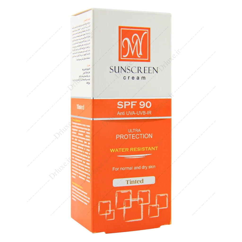 کرم ضد آفتاب SPF90 رنگی بژ طبیعی مای 50 میلی لیتر