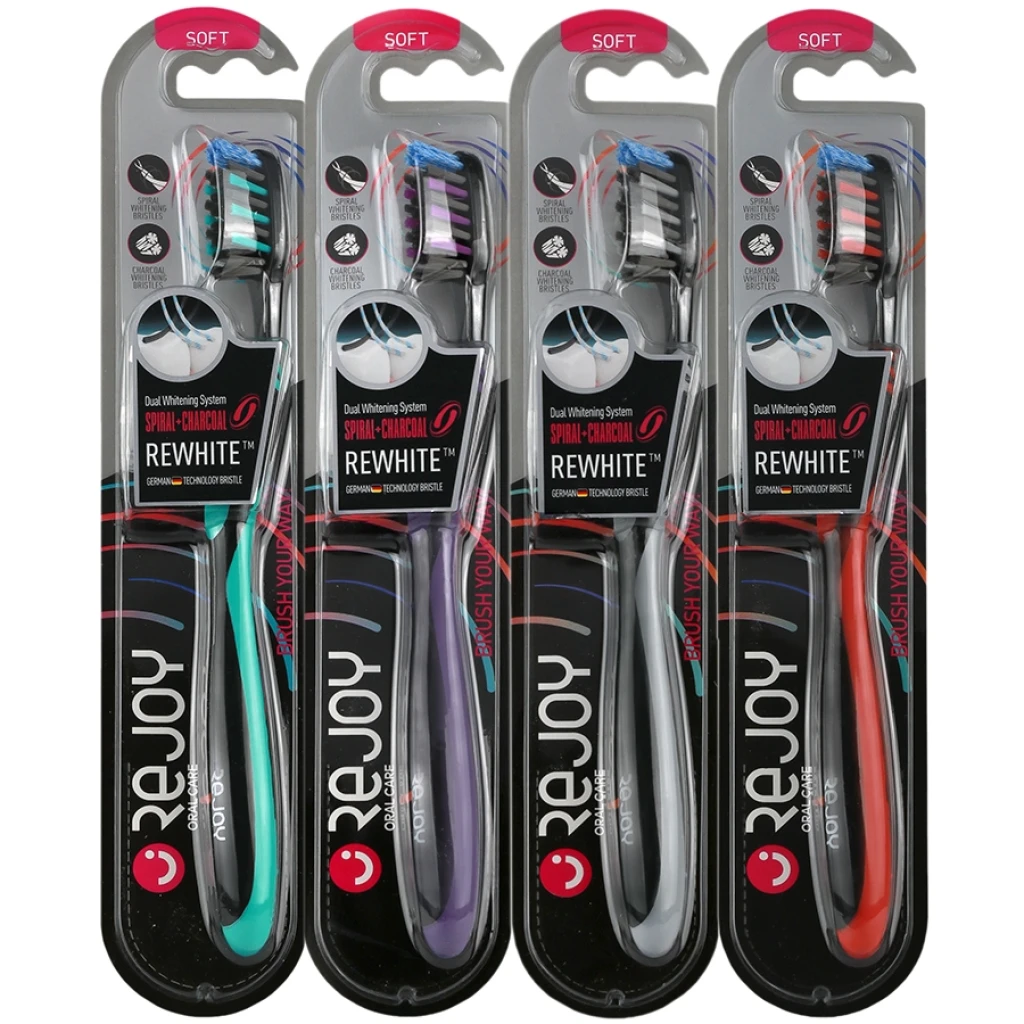 مسواک ری وایت زغالی ریجوی با برس نرم
