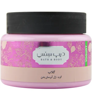 کرم ژل آبرسان بدن گلاب دیپ سنس 250 میلی لیتر
