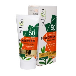 کرم ضد آفتاب SPF50 فاقد چربی رنگی شون دابل شیلد