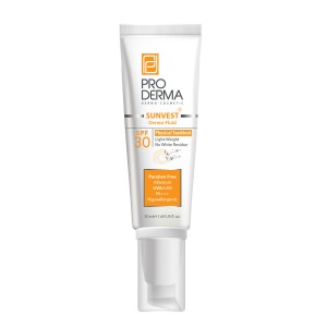 فلوئید ضد آفتاب SPF30 فیزیکال پرودرما پوست معمولی و حساس