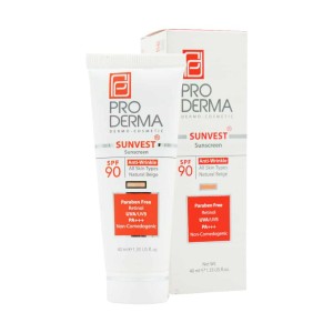 کرم ضد آفتاب و ضد چروک SPF90 رنگی پرودرما