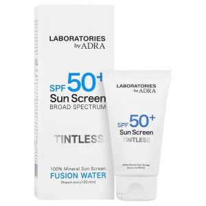 کرم ضد آفتاب SPF50 فیوژن واتر بی رنگ آدرا