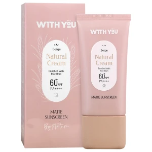 کرم ضد آفتاب SPF60 بژ طبیعی مات ویت یو