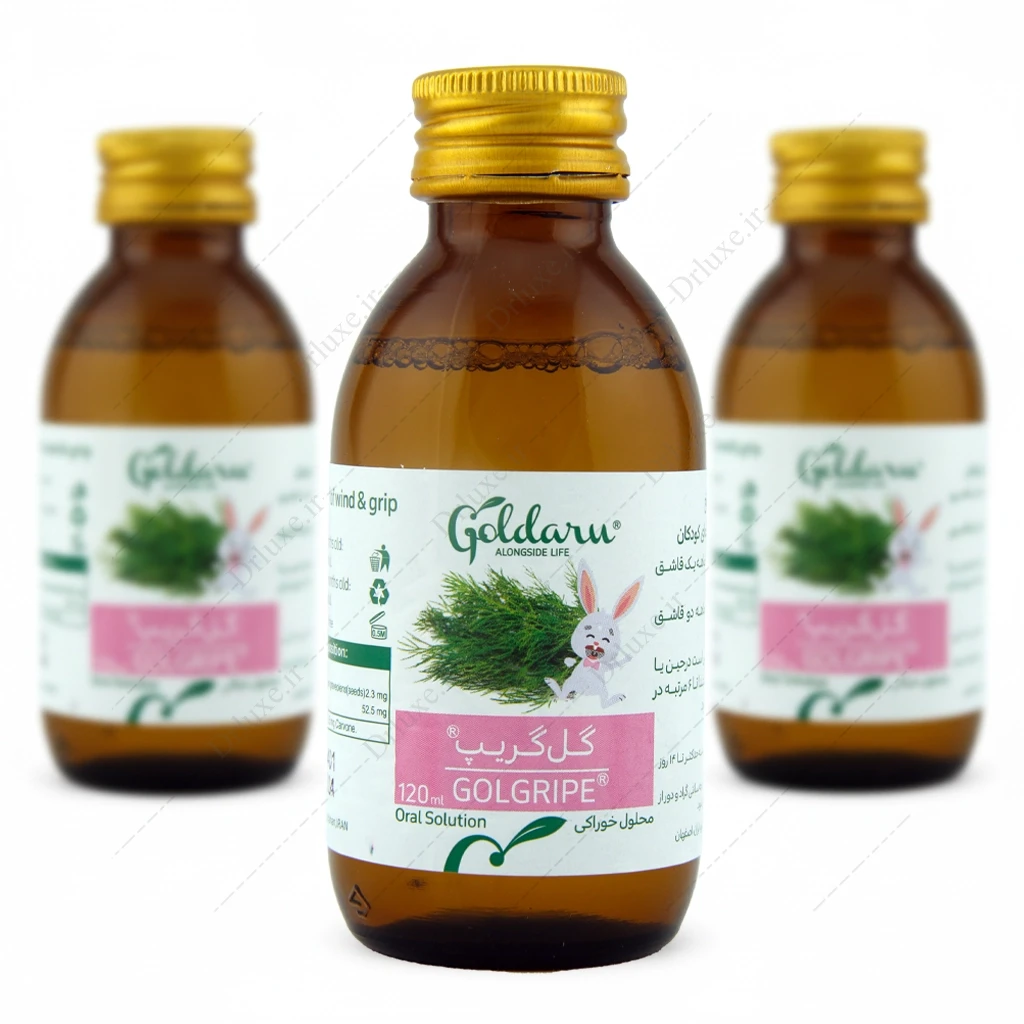 محلول گل گریپ گل دارو 120 میلی‌لیتر | کمک به کاهش نفخ کودک