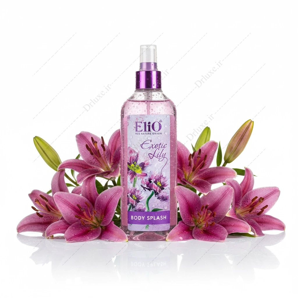 بادی اسپلش زنانه گلیتردار اگزاتیک لیلی الیو 200 میلی‌لیتر