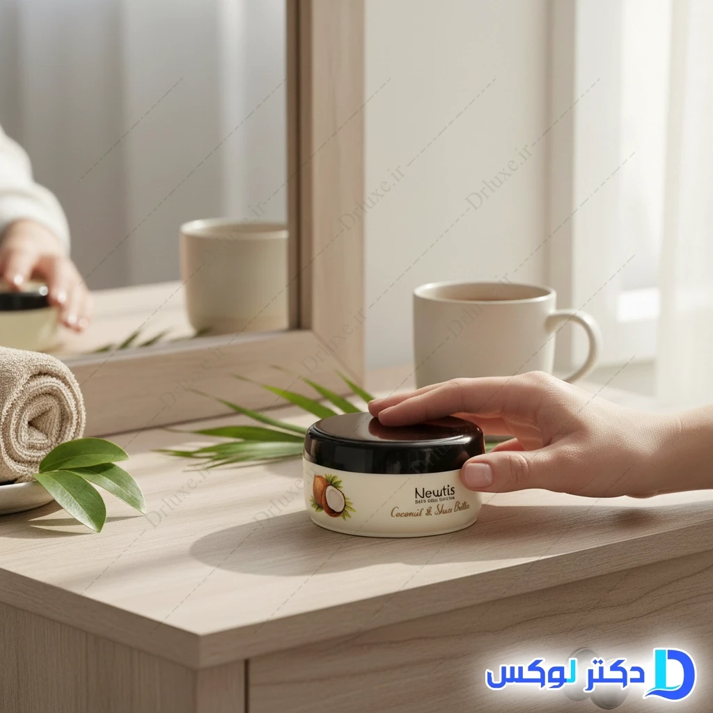 کرم مرطوب کننده مغذی روزانه نیوتیس عصاره نارگیل و شی باتر