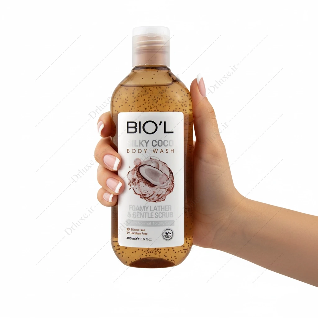 شامپو بدن ژلی سیلکی کوکو بیول 400 میلی‌لیتر