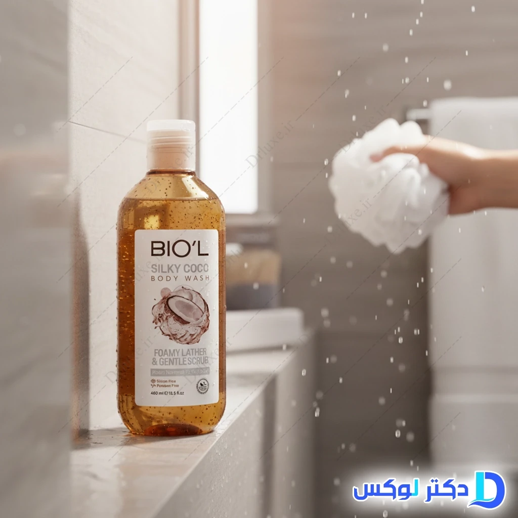شامپو بدن ژلی سیلکی کوکو بیول 400 میلی‌لیتر