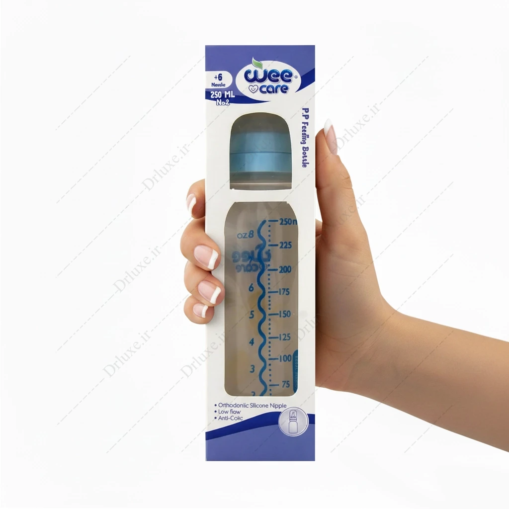بطری شیر خوری ارتودنسی وی کر بالای 6 ماه کد B328