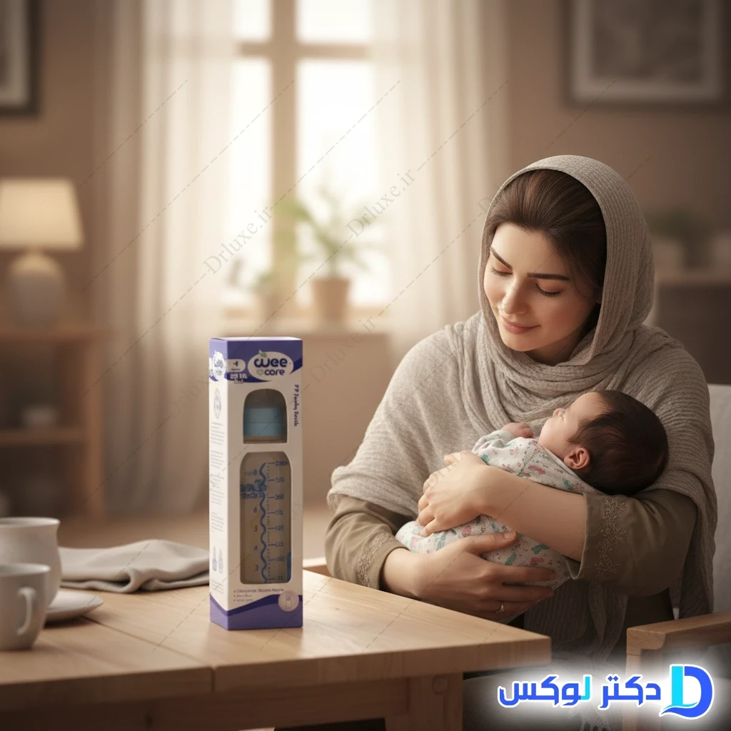 بطری شیر خوری ارتودنسی وی کر بالای 6 ماه کد B328