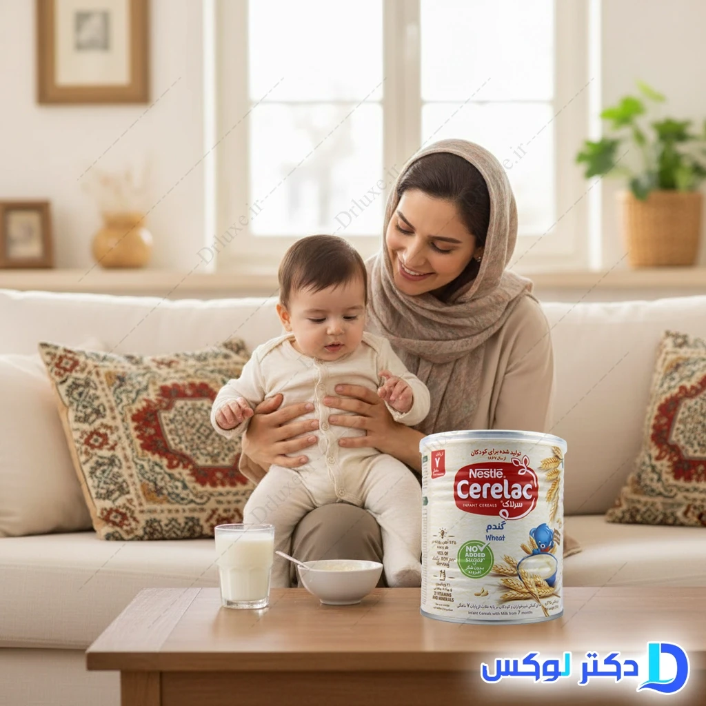 سرلاک گندم بدون قند نستله