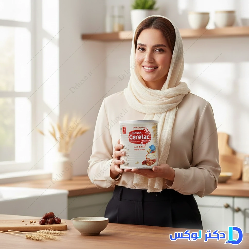 قیمت و خرید سرلاک گندم و خرما همراه شیر نستله 400 گرم - دکتر لوکس
