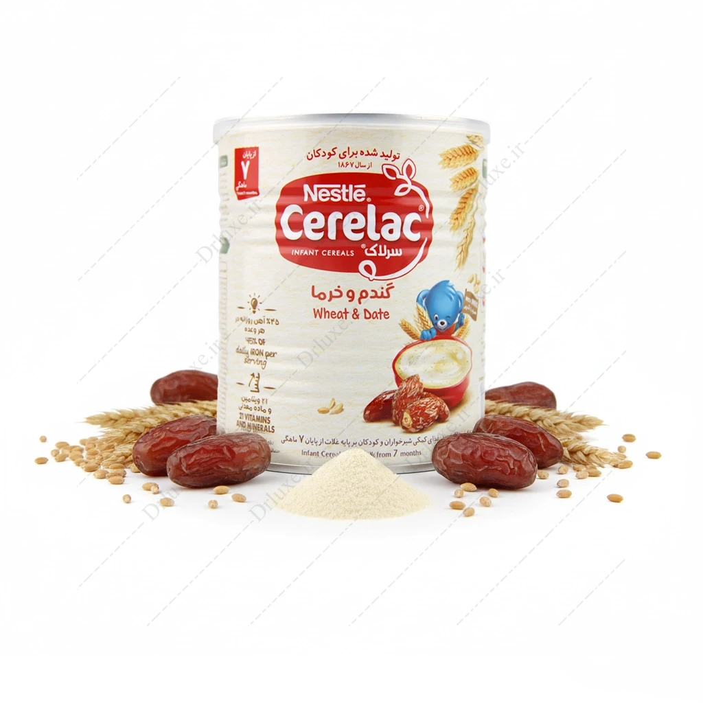 قیمت و خرید سرلاک گندم و خرما همراه شیر نستله 400 گرم - دکتر لوکس
