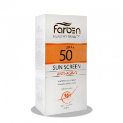 کرم ضد چروک و ضد آفتاب SPF50 فاربن 50 میلی لیتر